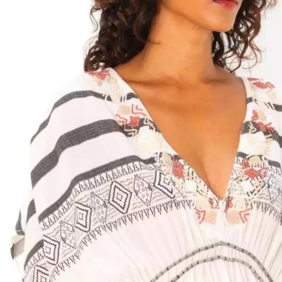 ZARA EMBROIDERED COTTON LONG DRESS NWT - Picture 11 of 14